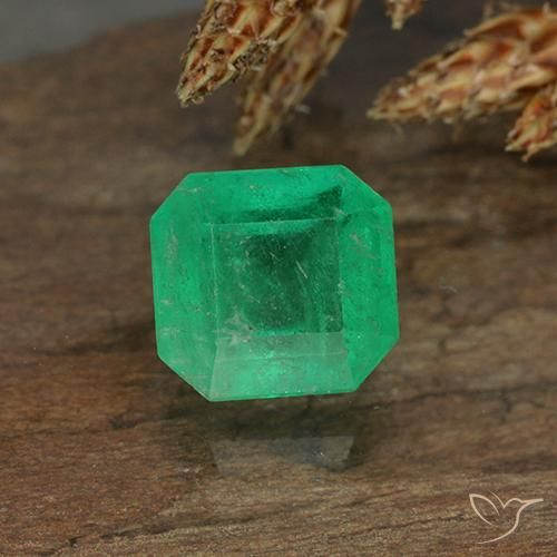 0.94ct Natural Verde médio Esmeralda, Corte Esmeralda, VS-SI
