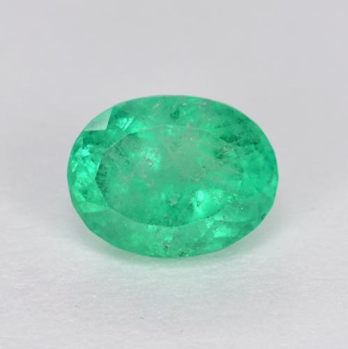 Esmeralda verde natural 0,94ct, corte oval, VS-SI