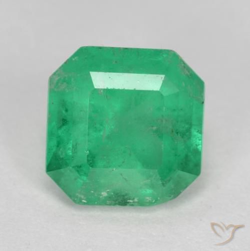 Esmeralda Verde Brilhante Natural 1.61ct, Corte Octógono / Esmeralda, VS-SI