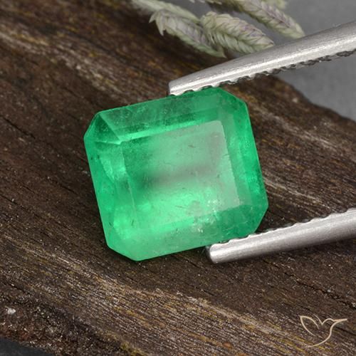 Esmeralda Luz verde Natural 1.77ct, Corte Octógono / Esmeralda, VS-SI