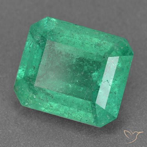 Esmeralda verde pistache Natural 2.80ct, Corte Octógono / Esmeralda, VS-SI