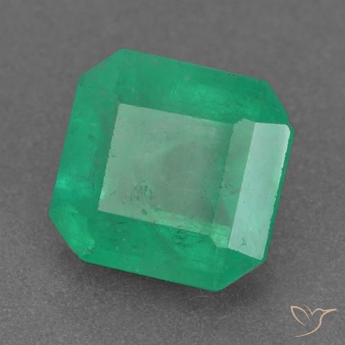 Esmeralda verde elétrico Natural 2.48ct, Corte Octógono / Esmeralda, VS-SI