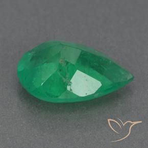 Esmeralda trevo verde Natural 2.78ct, Formato de pêra, VS-SI