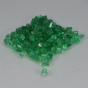 Pedras preciosas de esmeralda verde natural de 2,06 ct, quadrado, SI