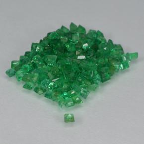 Pedras preciosas de esmeralda verde natural de 2,08 ct, quadrado, SI