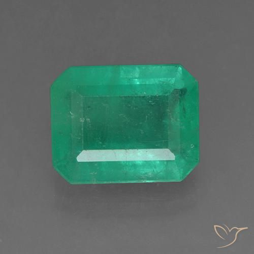 3.65ct Natural verde escuro Esmeralda, Corte Esmeralda, SI