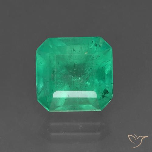 3.35ct Natural Jade verde Esmeralda, Corte Esmeralda, SI