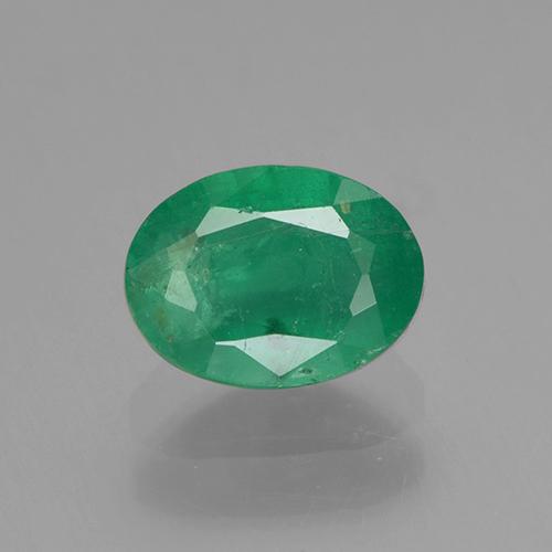 Esmeralda verde natural 0,88ct, corte oval, SI