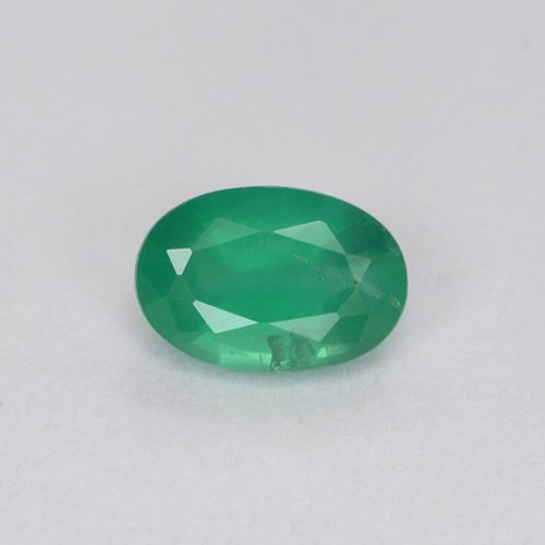 Esmeralda Verde Natural 0.54ct, Corte Oval, SI