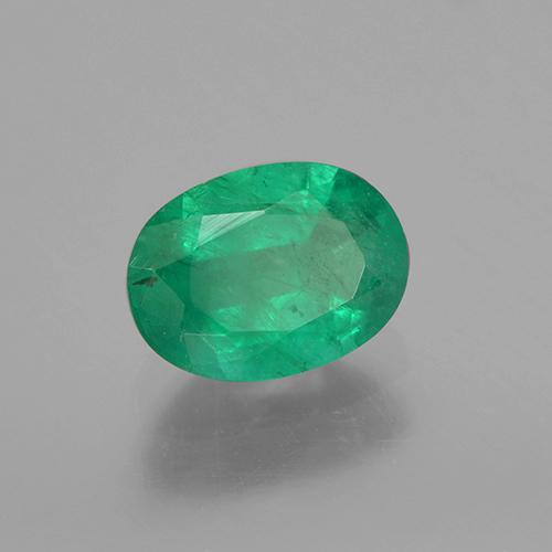 Esmeralda verde natural 0,82ct, corte oval, SI
