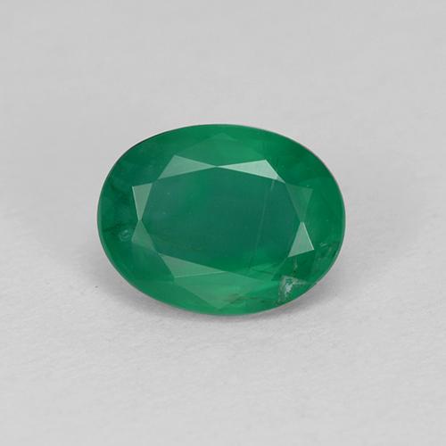 Esmeralda verde natural 1,35ct, corte oval, SI