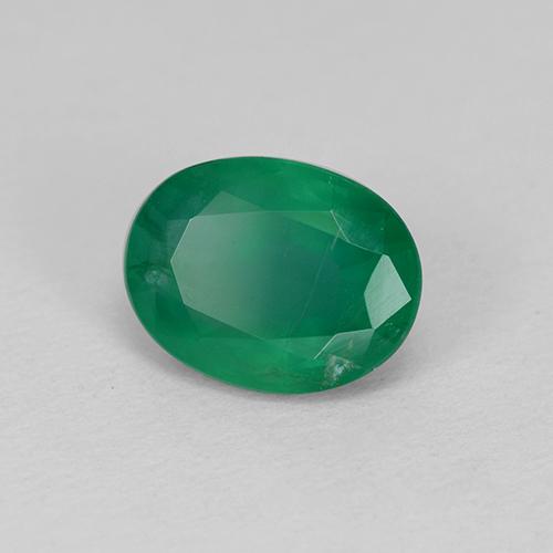 Esmeralda verde natural 1,35ct, corte oval, SI