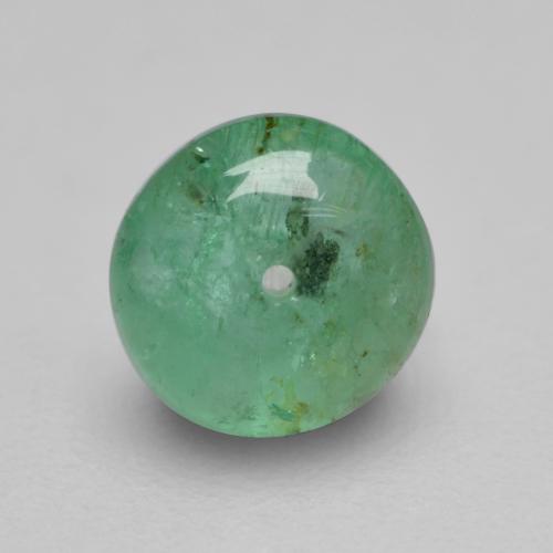 Esmeralda verde natural 0,52ct, corte redondo, transparente