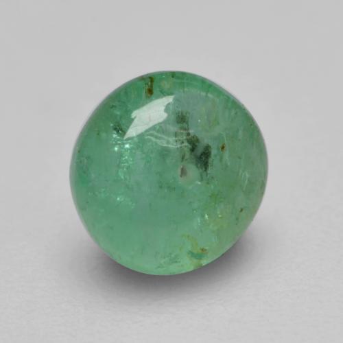 Esmeralda verde natural 0,52ct, corte redondo, transparente