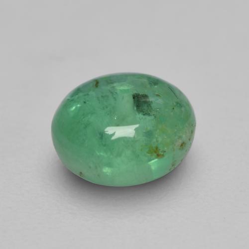 Esmeralda verde natural 0,52ct, corte redondo, transparente
