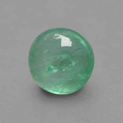 Esmeralda verde natural 0,76ct, corte redondo, transparente