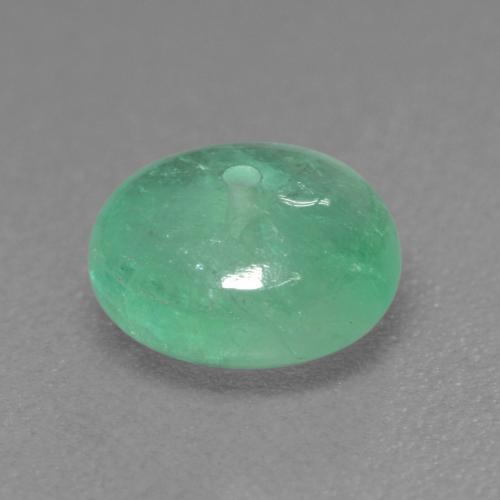 Esmeralda verde natural 1,34ct, corte redondo, transparente