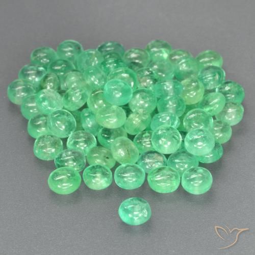 Esmeralda Verde amarelado claro Natural 0.31ct, Redondo, Transparente