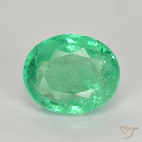 2.09ct Natural Luz verde Esmeralda, oval, I1