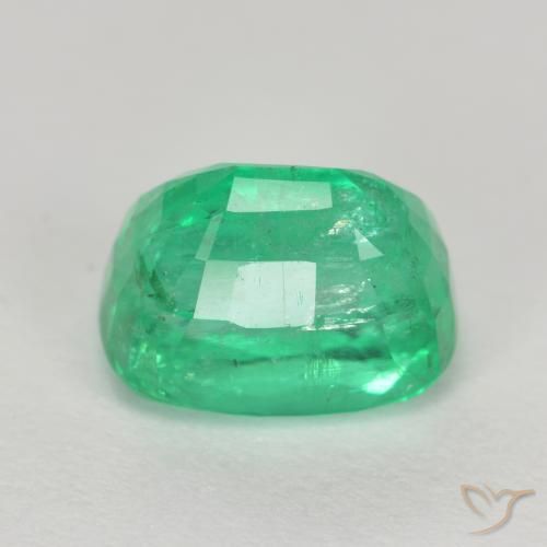 Esmeralda Verde claro Natural 2.14ct, Almofada, I1