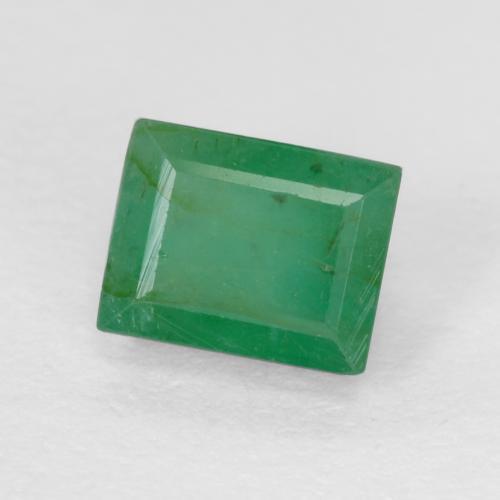 Esmeralda verde natural 0,53ct, baguete, SI-I1