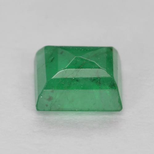 Esmeralda verde natural 0,42ct, quadrado, VS-SI