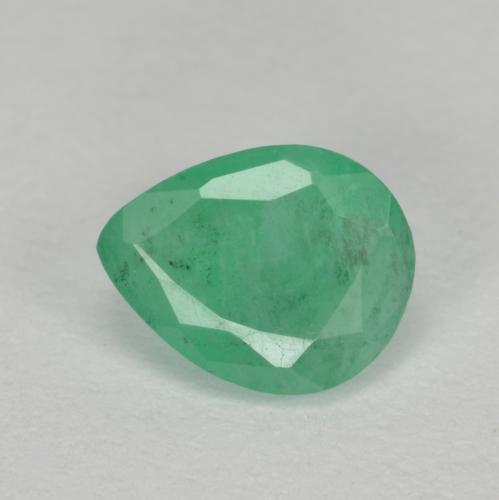 Esmeralda verde natural 0,54ct, formato de pêra, SI