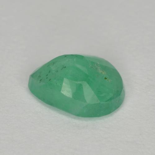 Esmeralda verde natural 0,54ct, formato de pêra, SI