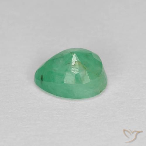 Esmeralda verde natural 0,47ct, formato de pêra, SI-I1