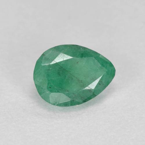 Esmeralda verde natural 0,47ct, formato de pêra, SI-I1