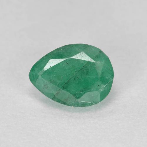 Esmeralda verde natural 0,47ct, formato de pêra, SI-I1