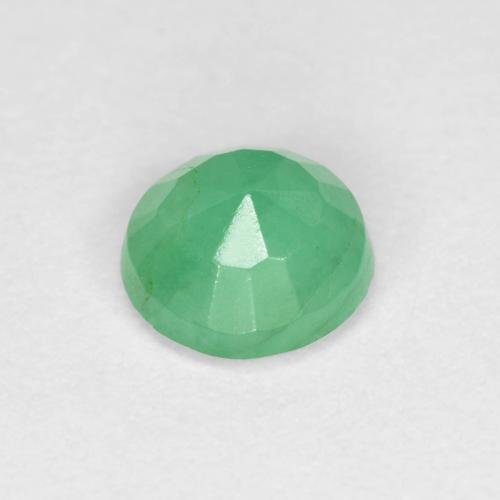Esmeralda verde natural 0,48ct, corte redondo, VS