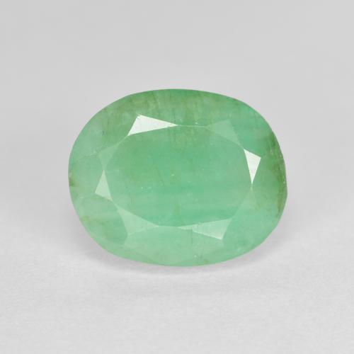 Esmeralda verde natural 2,39ct, corte oval, SI-I1
