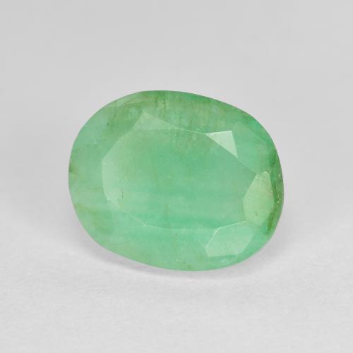 Esmeralda verde natural 2,39ct, corte oval, SI-I1