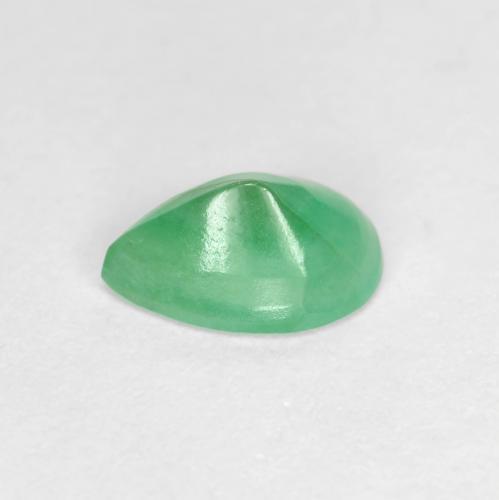 Esmeralda verde natural 0,64ct, formato de pêra, SI-I1
