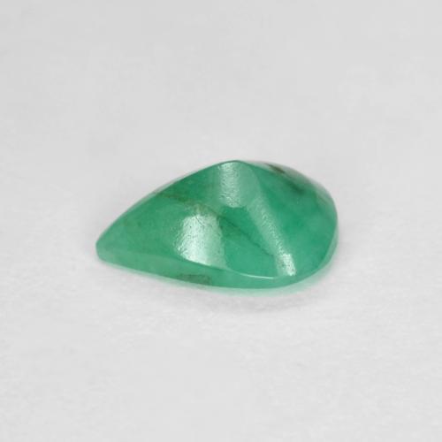 Esmeralda verde natural 0,55ct, formato de pêra, SI-I1