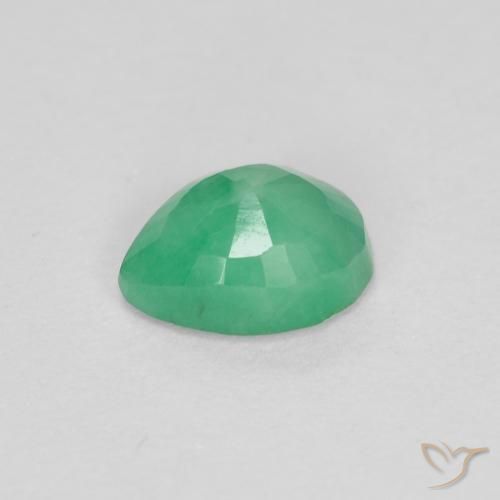 Esmeralda Verde médio Natural 0.37ct, Formato de pêra, SI