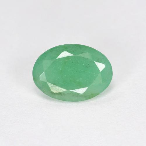 Esmeralda verde natural 0,66ct, corte oval, VS-SI
