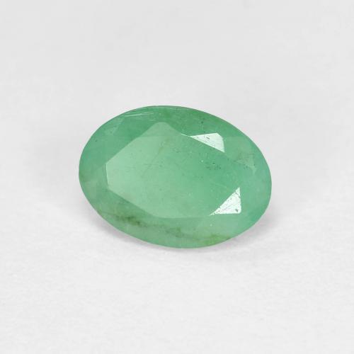 Esmeralda verde natural 0,66ct, corte oval, VS-SI