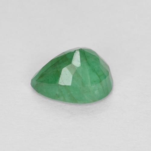 Esmeralda trevo verde Natural 0.37ct, Formato de pêra, VS-SI