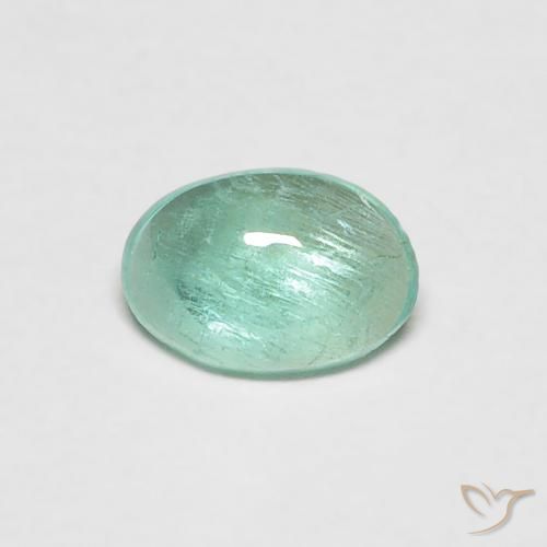 0.34ct Natural Verde azulado Esmeralda, oval, Transparente