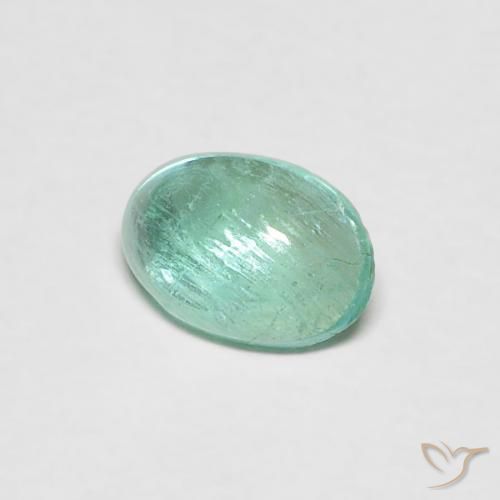 Esmeralda Verde azulado Natural 0.34ct, oval, Transparente