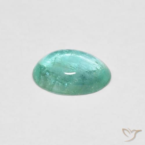 Esmeralda Verde azulado Natural 0.34ct, oval, Transparente