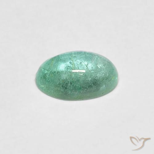 Esmeralda Luz verde Natural 0.40ct, oval, Transparente