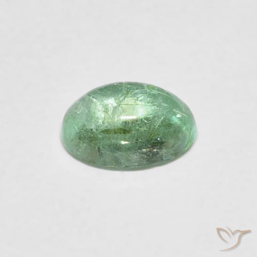 Esmeralda Hortelã clara Natural 0.42ct, oval, Transparente