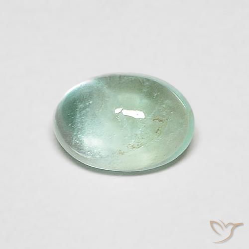 0.51ct Natural Azul esverdeado Esmeralda, oval, Transparente