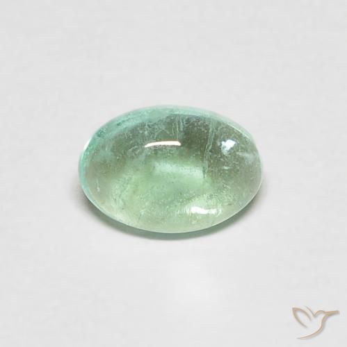 0.40ct Natural Verde Menta Claro Esmeralda, oval, Transparente