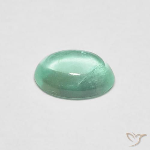 Esmeralda Verde claro fresco Natural 0.40ct, oval, Transparente