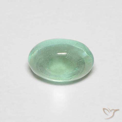 Esmeralda Verde claro fresco Natural 0.40ct, oval, Transparente