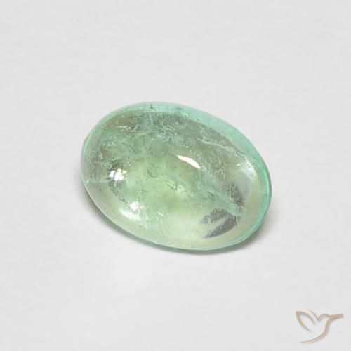 Esmeralda Luz verde Natural 0.58ct, oval, Transparente
